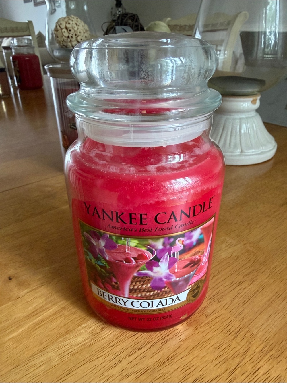 Yankee Candle Large Jar Candle Berry Colada NWT